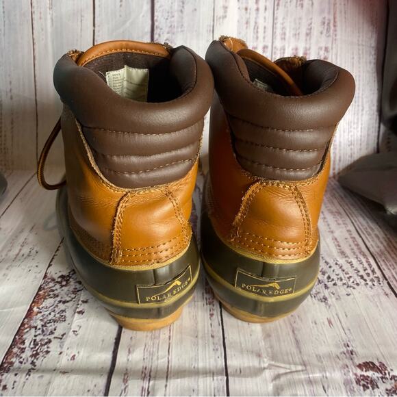 Polo Edge Brown Thermolite Duck Boots - Picture 4 of 11